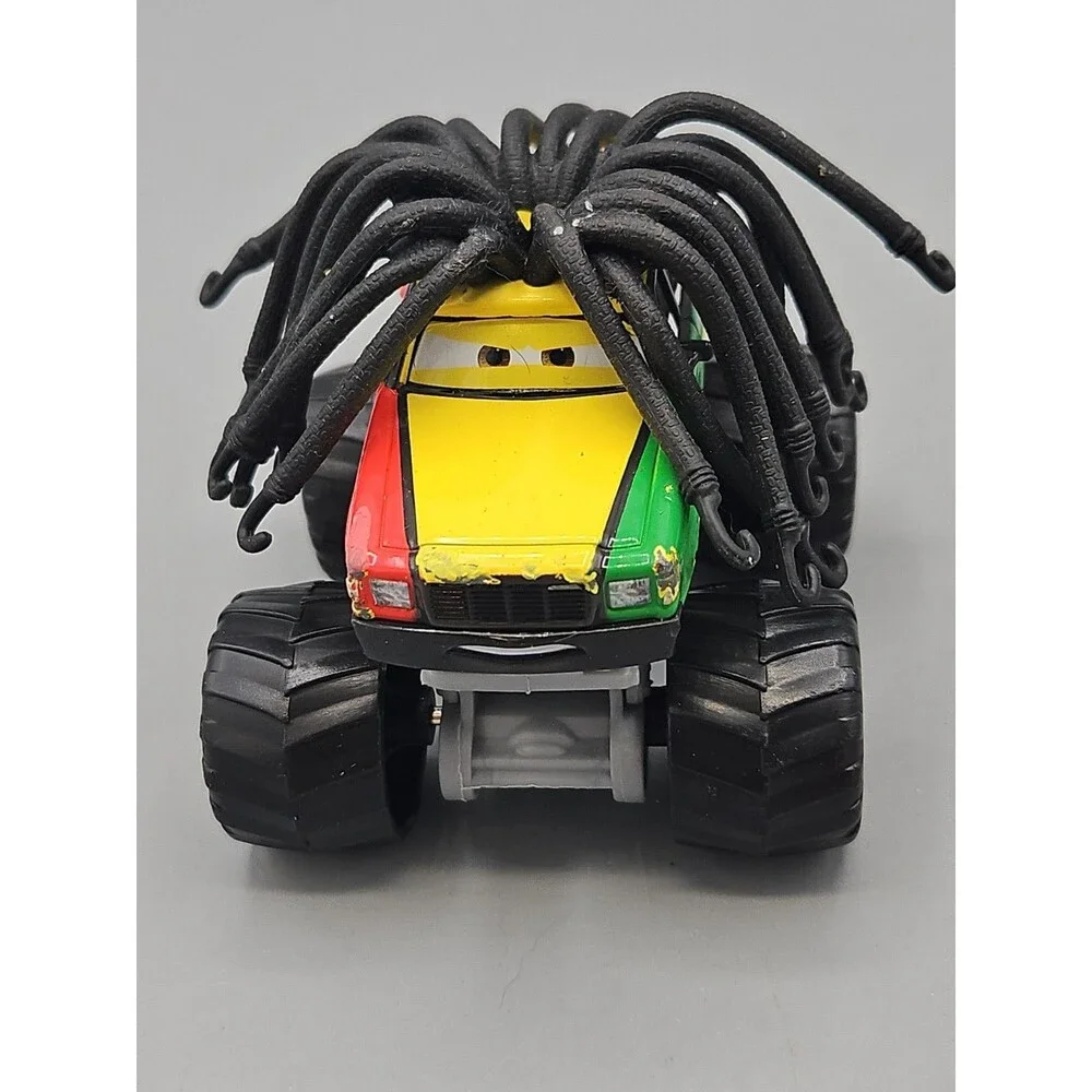 DISNEY PIXAR Cars Toon Jamaican Rasta Carian Monster Truck Maters Tales Dreads.